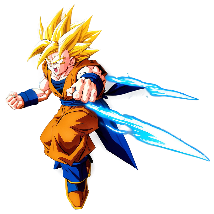 Goku Super Saiyan 3 In Battle Png Iqd39 PNG