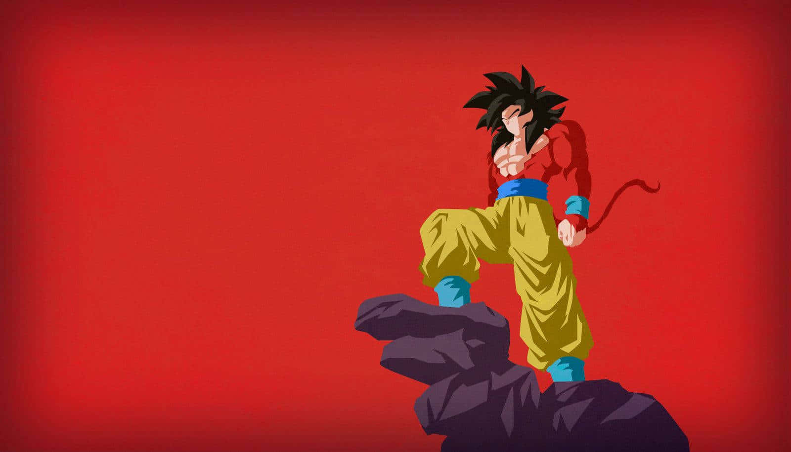 Goku Super Saiyan 4, Besejre hans stærkeste fjender. Wallpaper