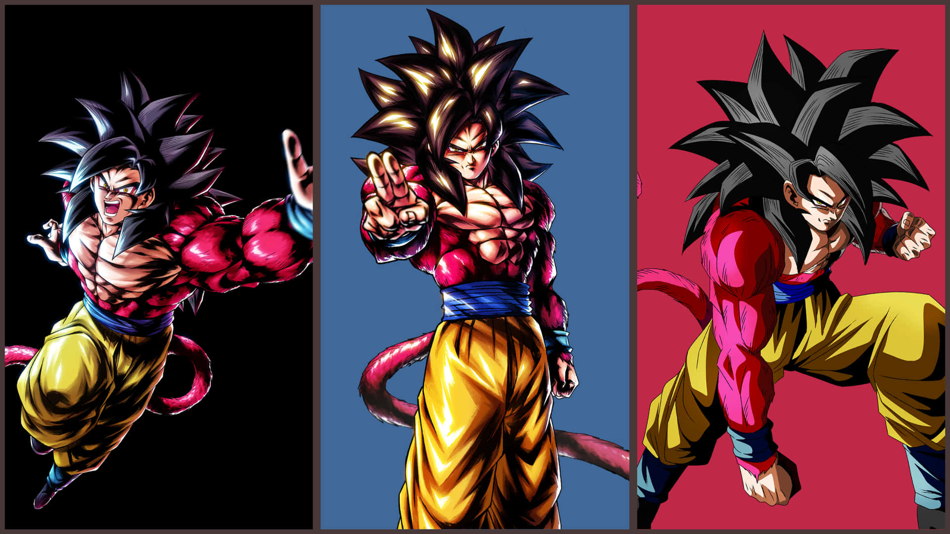 Goku i Super Saiyan 4 form. Wallpaper