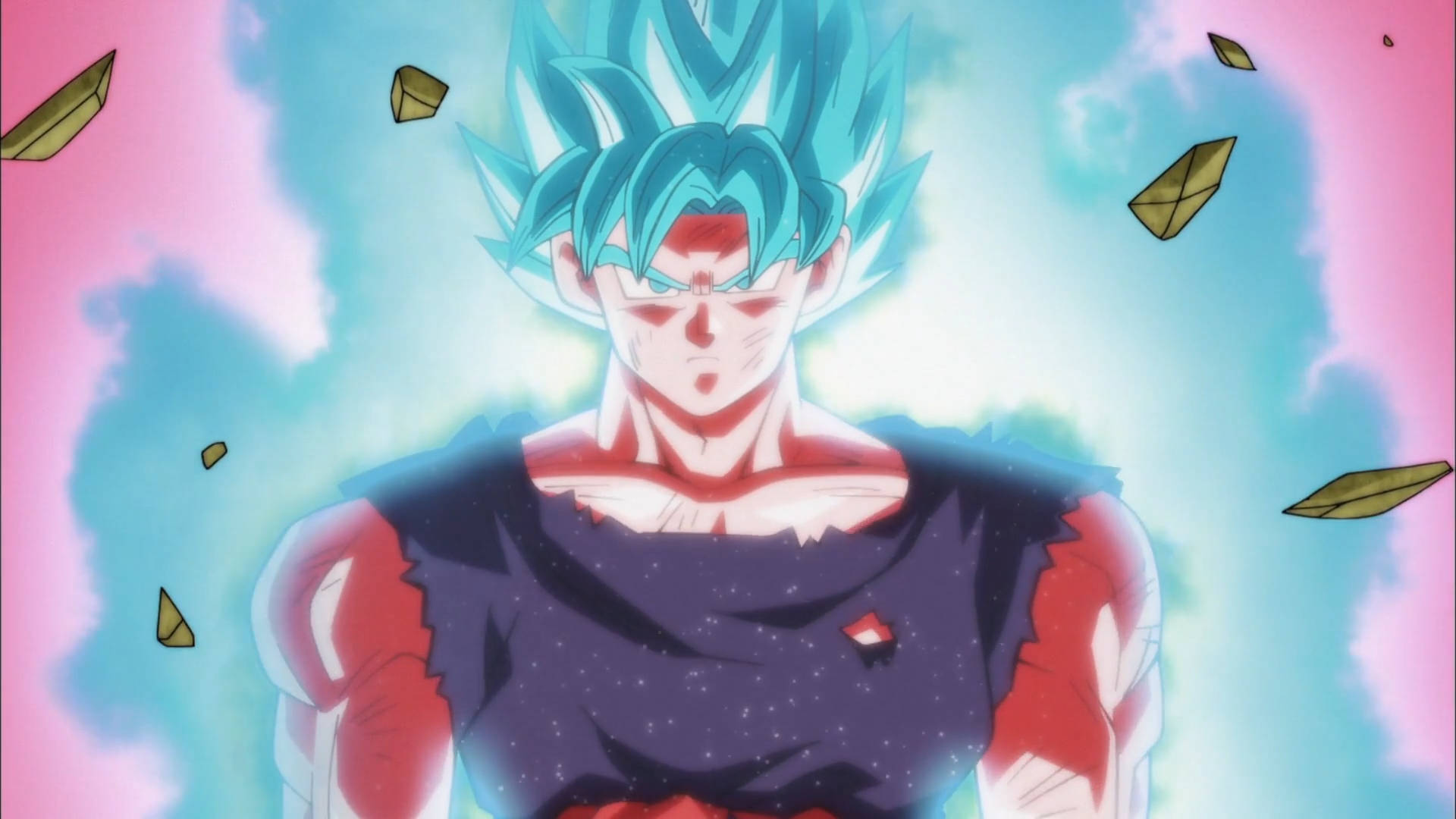 Goku Super Saiyan Blå Aura Wallpaper