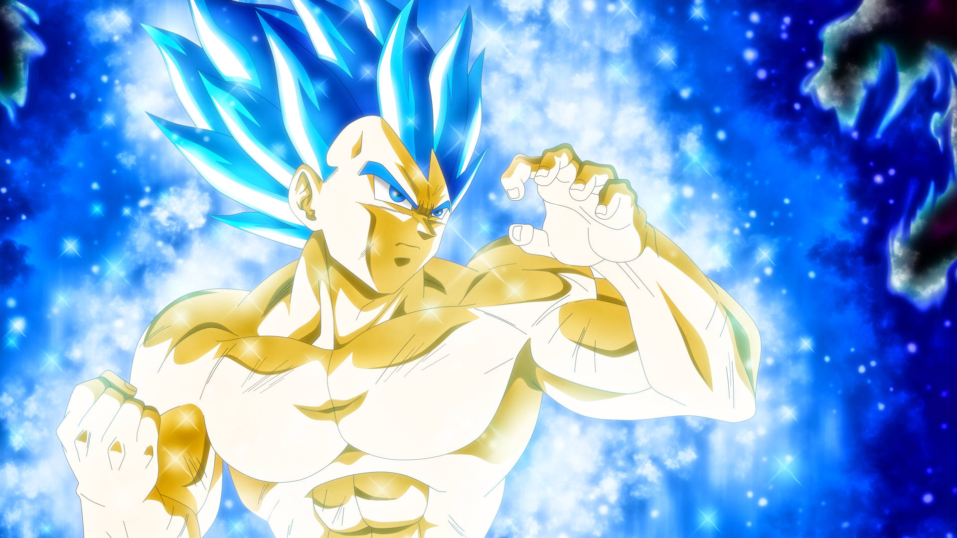 Goku Super Saiyan Blu Senza Camicia Sfondo
