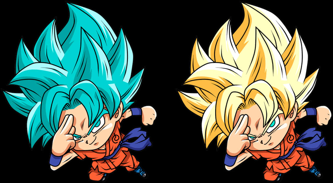 Goku Super Saiyan Transformations PNG