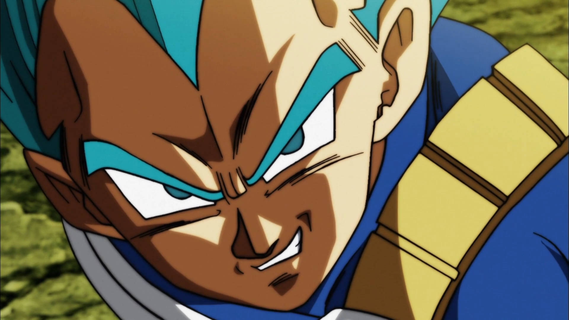 Goku Super Saiyan Vegeta Close-Up Wallpaper