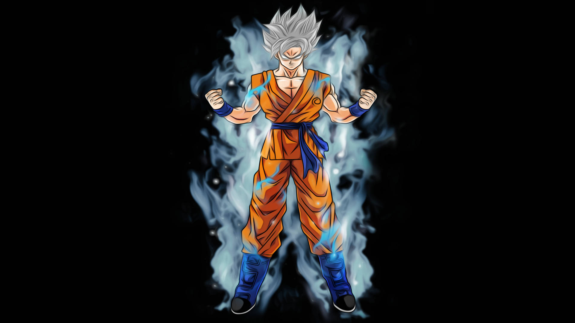 Goku Super Saiyan Vit Wallpaper