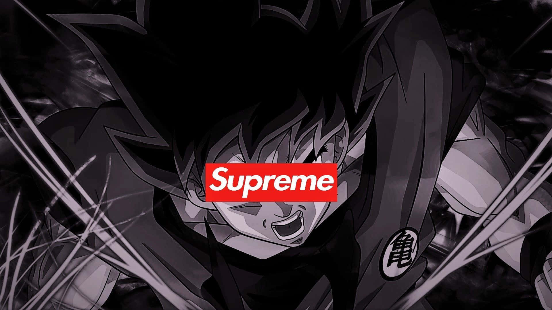 Gokusupreme Greyscale: Goku Supreme I Gråskala Wallpaper