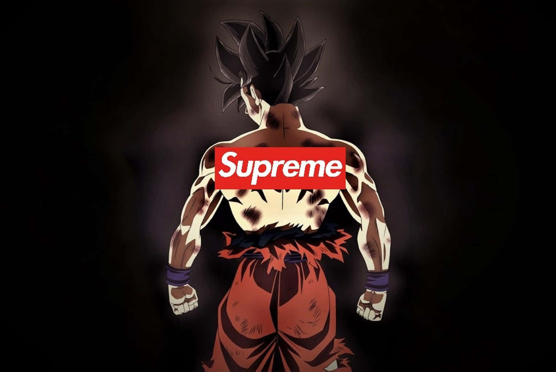 Den ultimative klassiske -Goku Supreme tapet. Wallpaper