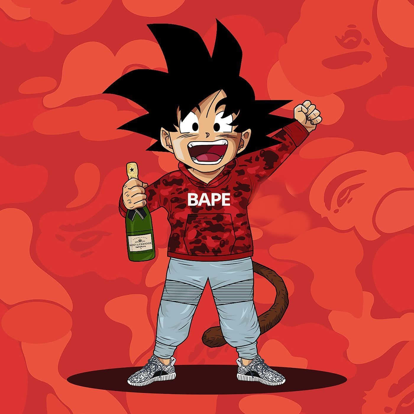 Goku Röd Supreme Wallpaper