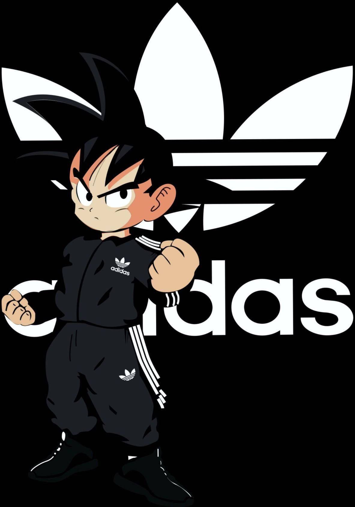 Cute Goku Swag For Adidas Wallpaper
