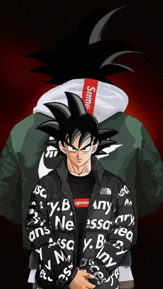 Goku Swag For Supreme And Nike Brands Wallpaper