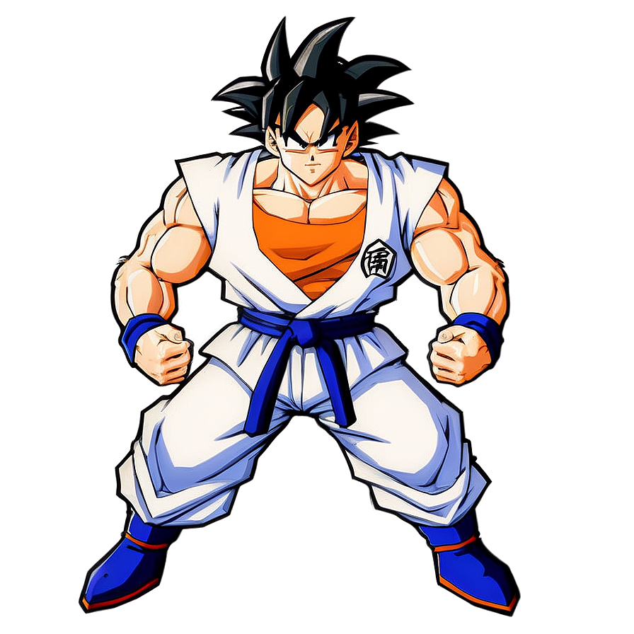 Goku Traditional Gi And Belt Png 04292024 PNG