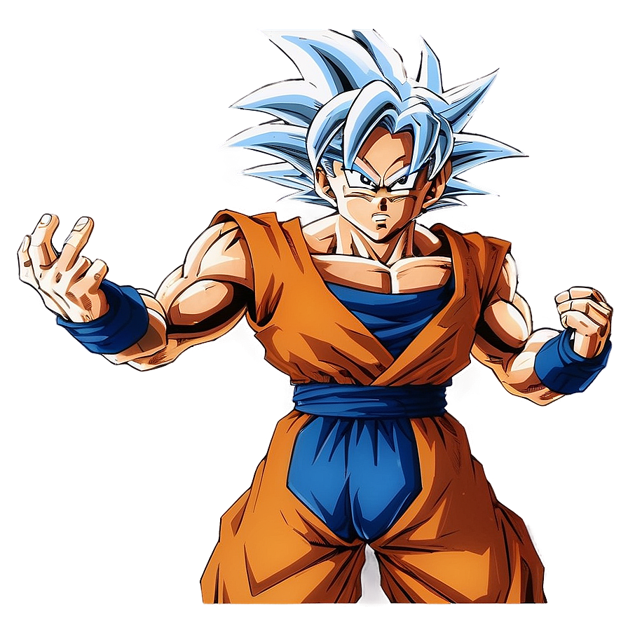 Download Goku Transforming Into Ultra Instinct Png Vkd | Wallpapers.com