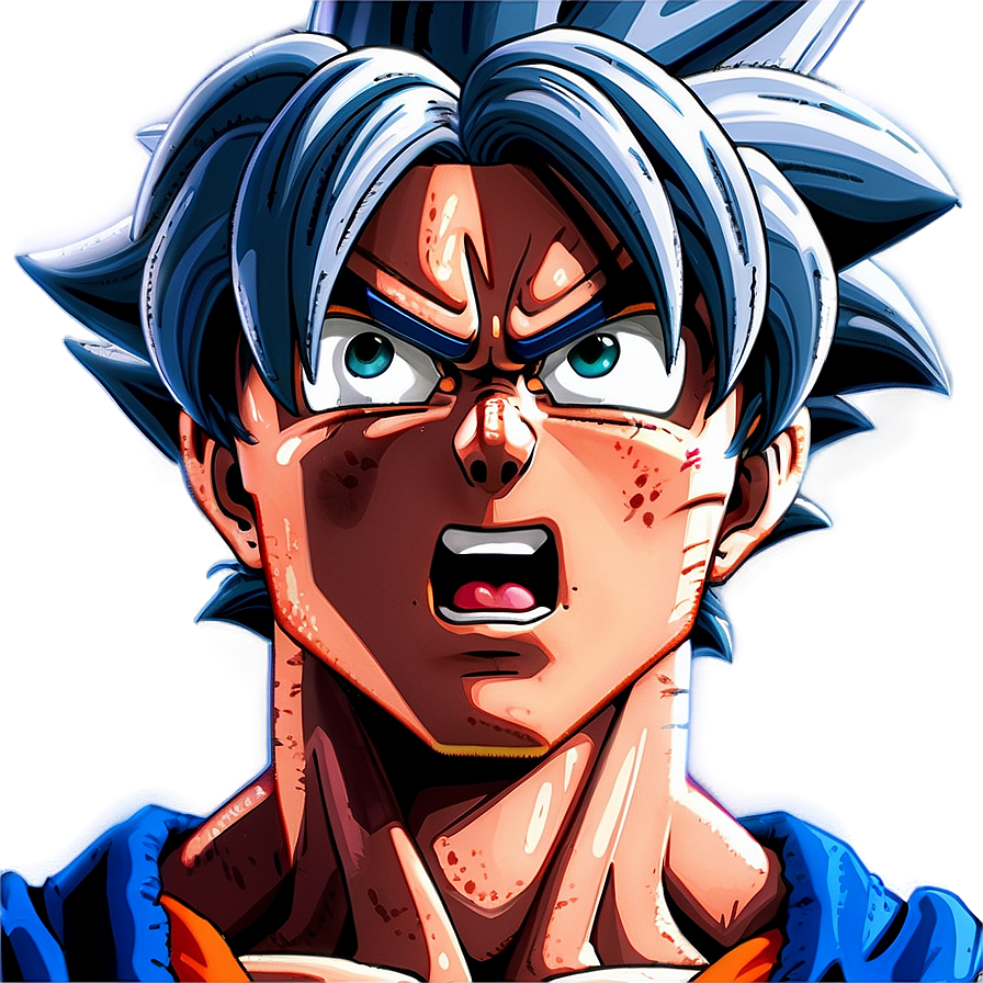 Goku Ultra Instinct Close-up Png Yod67 PNG