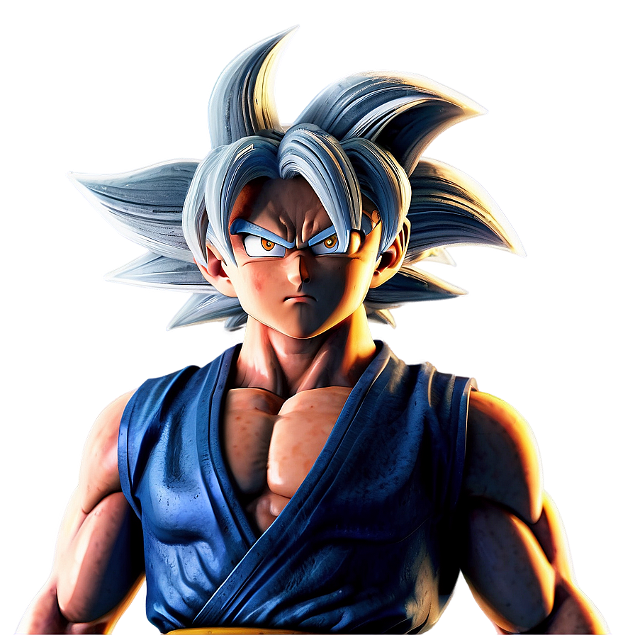 Download Goku Ultra Instinct Defensive Pose Png Aum27 | Wallpapers.com