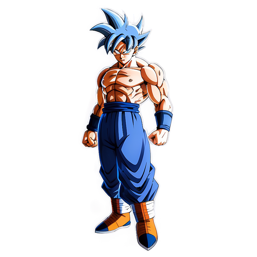 Download Goku Ultra Instinct Defensive Pose Png Htd27 | Wallpapers.com