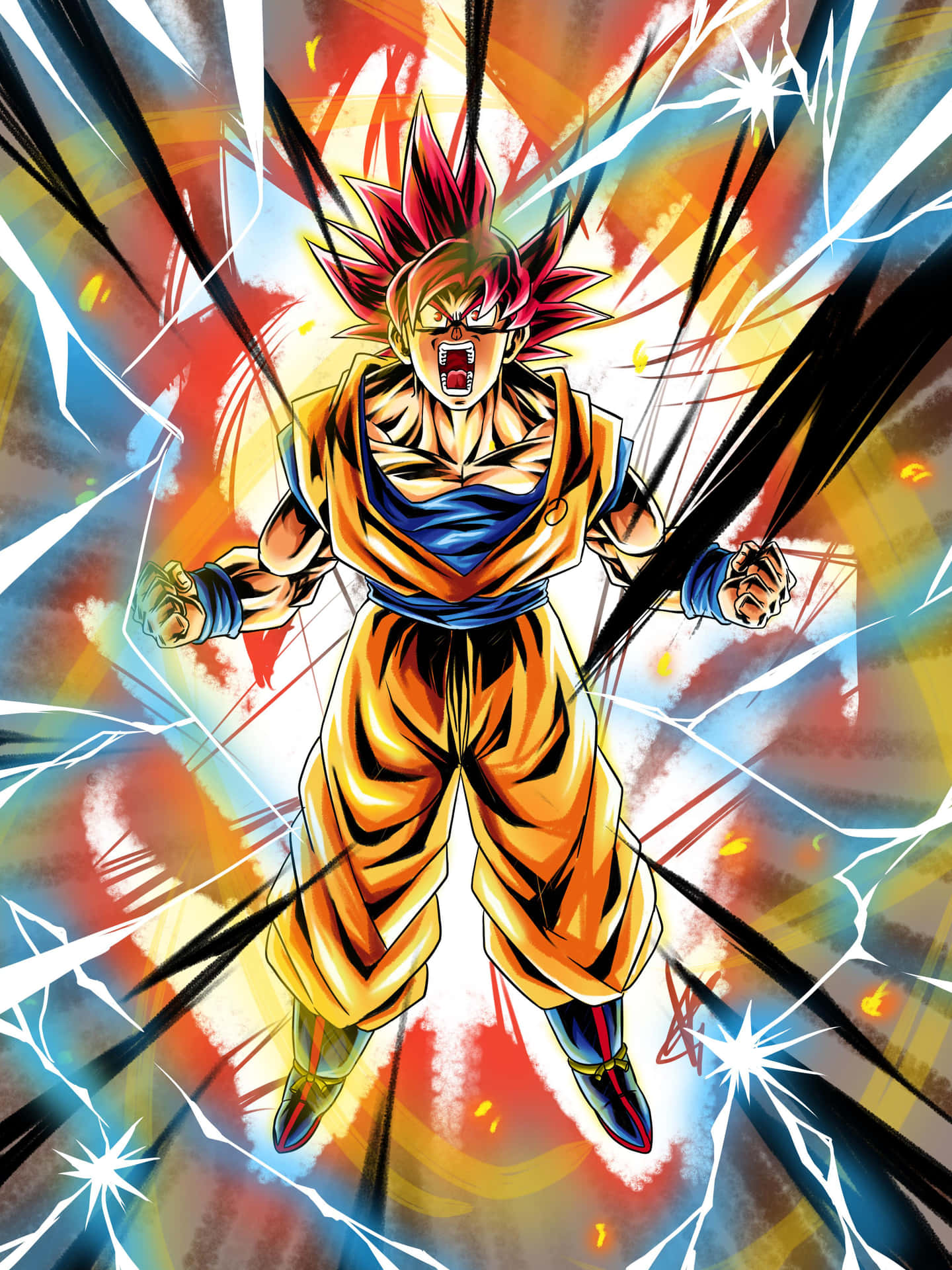 "Goku pushing his limits with Ultra Instinct!"