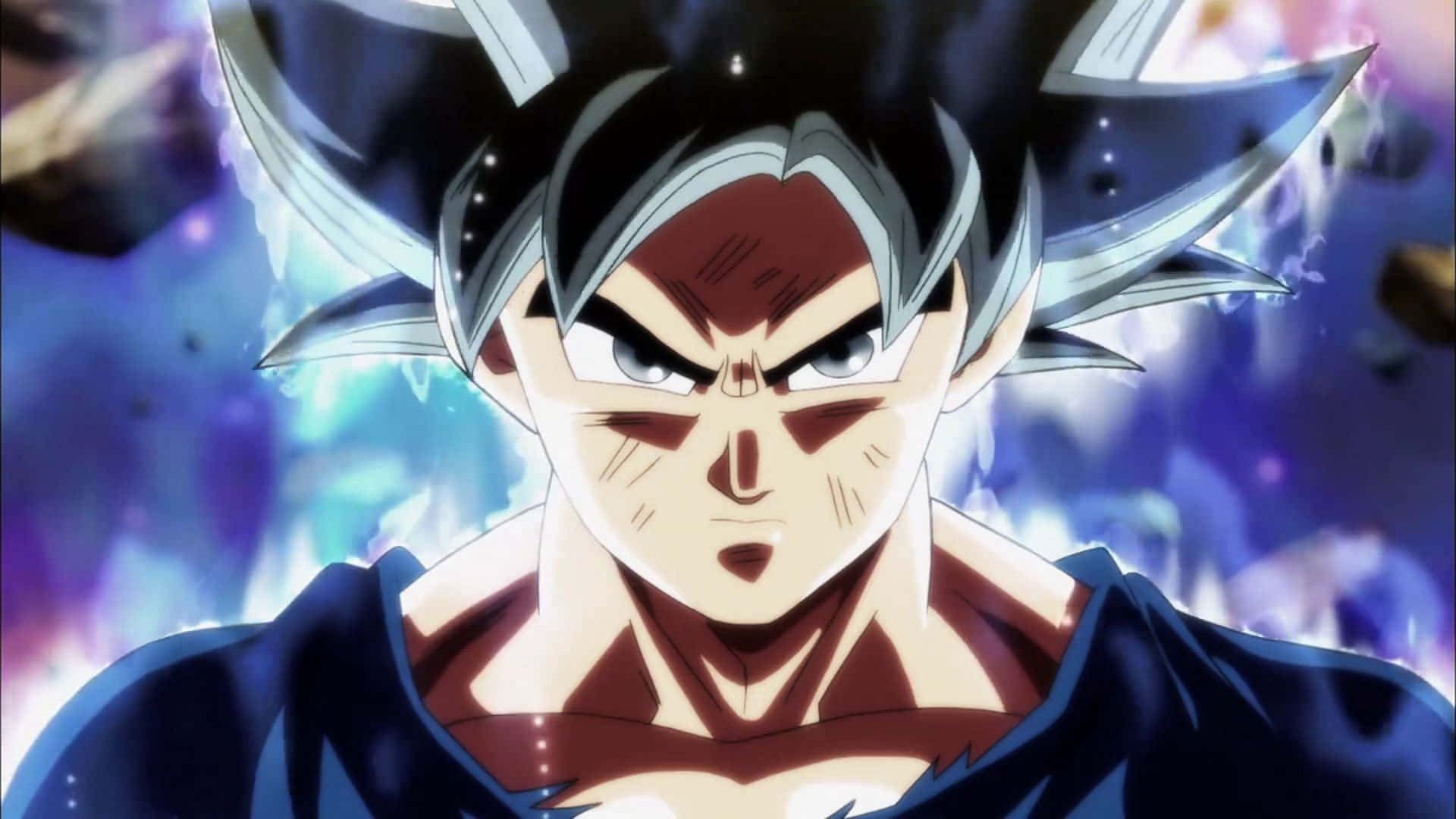 Losojos De Goku De Dragon Ball Super Se Vuelven Plateados Mientras Desbloquea El Poder Del Ultra Instinto.