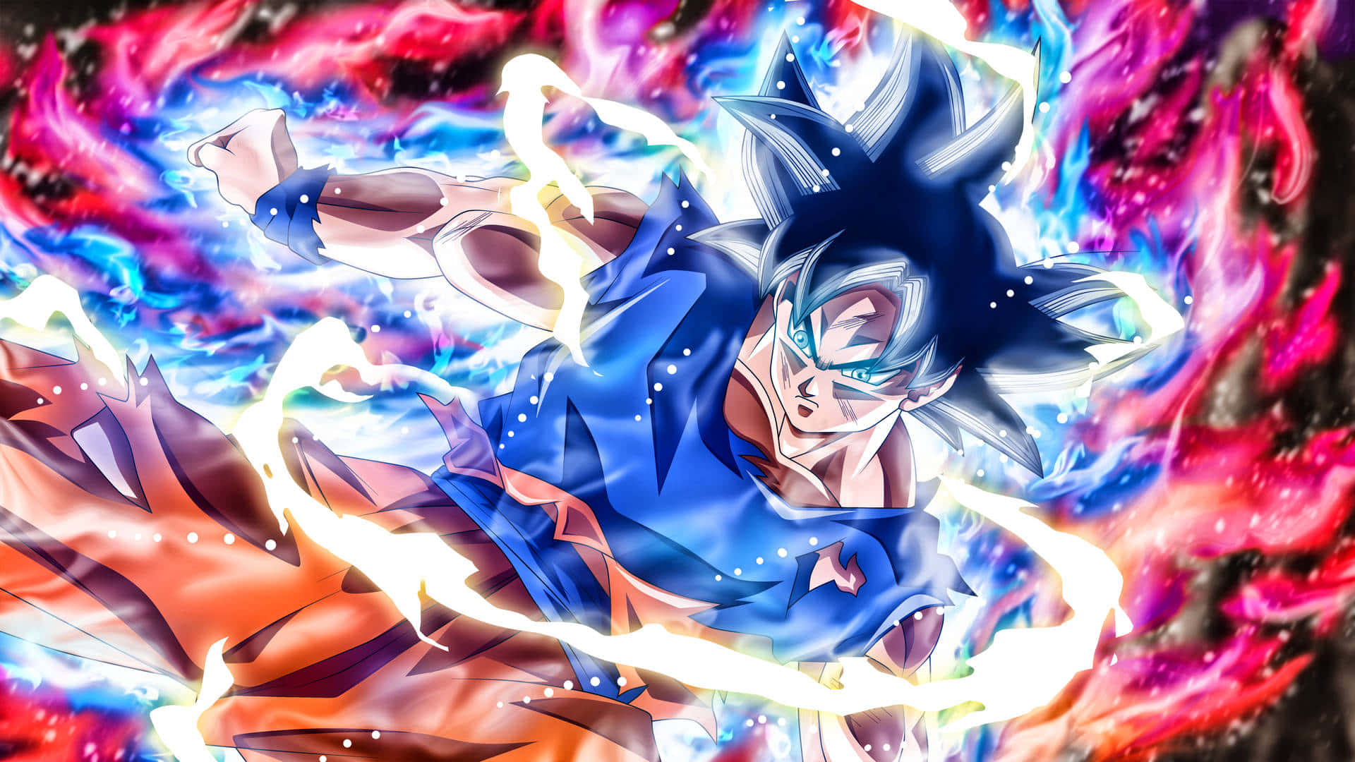 Goku unleashes his Ultra Instinct power!