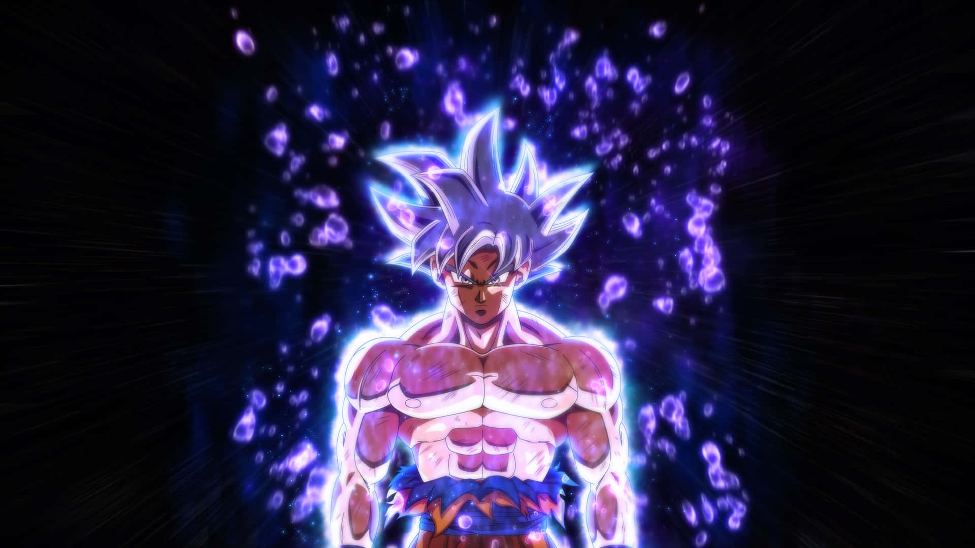 Släpplös Hans Kraft! Goku I Ultra Instinct Som Dator- Eller Mobilbakgrund.