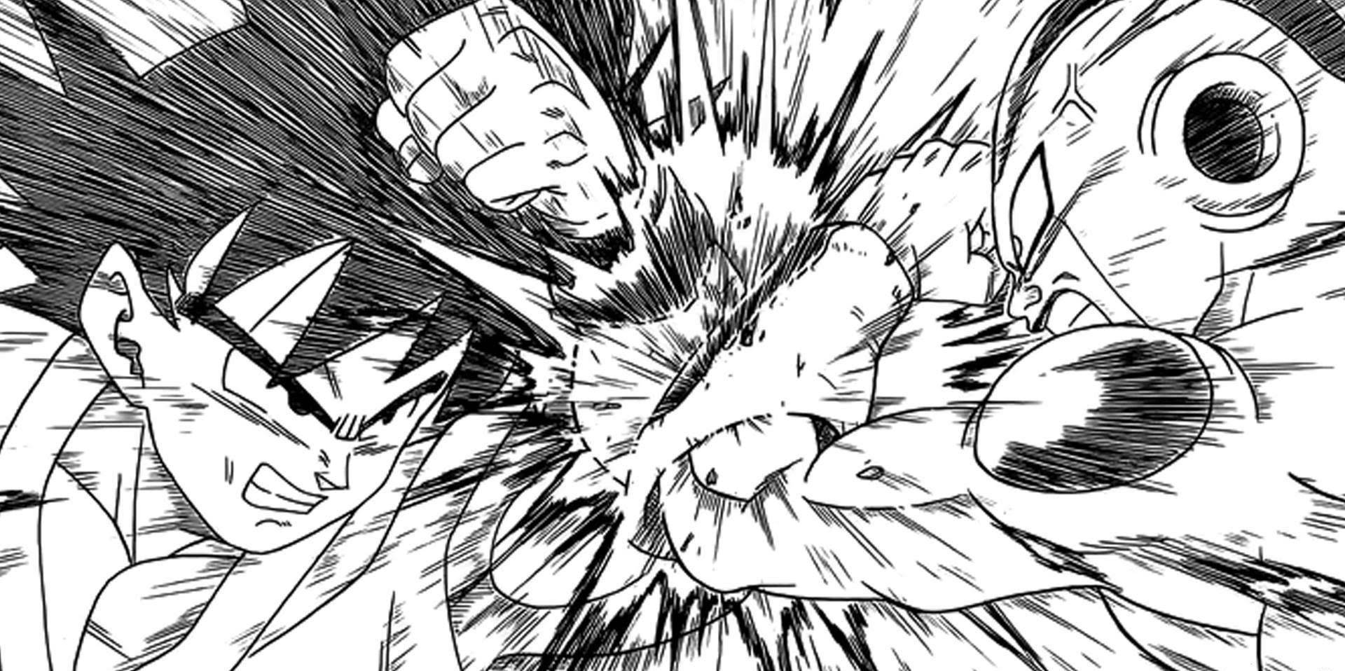 Goku Vs Frieza Manga Panel