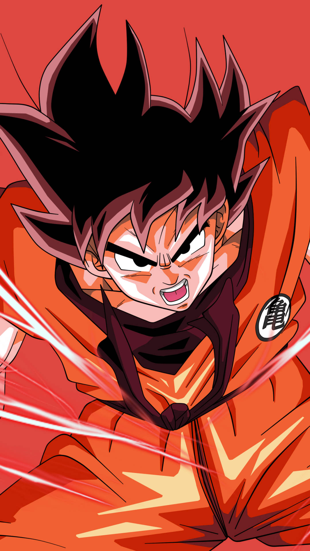 Goku Wearing Gi Dragon Ball Z Iphone Wallpaper