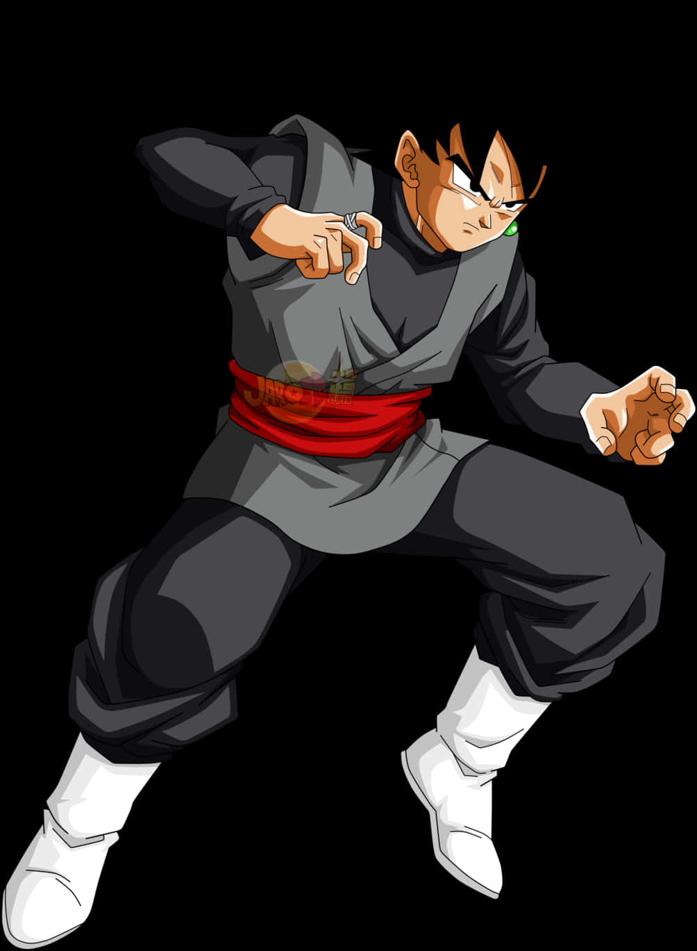 Goku_ Black_ Action_ Pose PNG