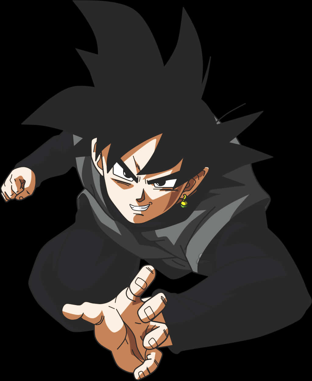 Goku_ Black_ Intimidating_ Stance PNG