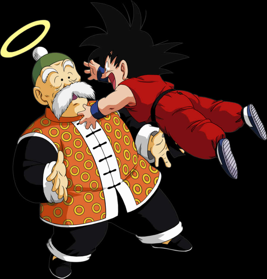 Gokuand Haloed Character Anime Artwork PNG