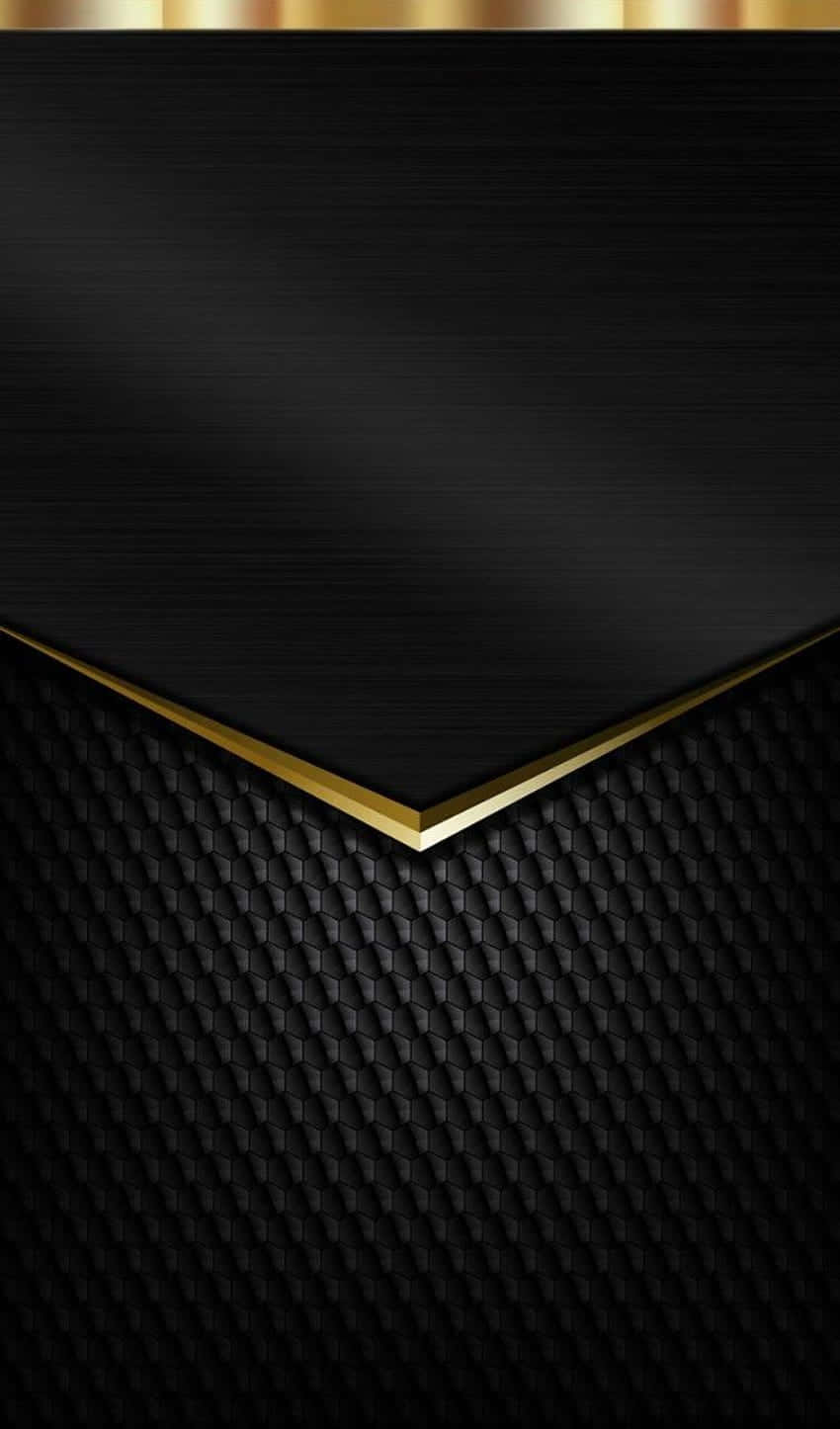 V-shaped Metal Gold And Black Background