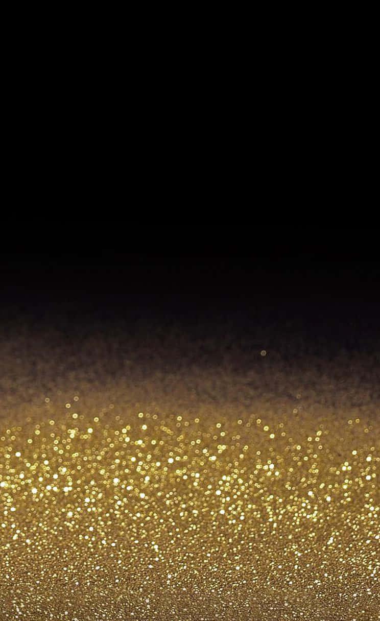Eleganzaluminescente - Un Sfondo Oro E Nero.