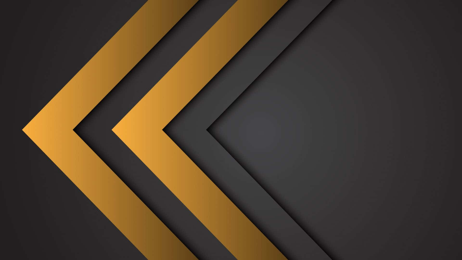 Arrow Pointing Left Gold And Black Background