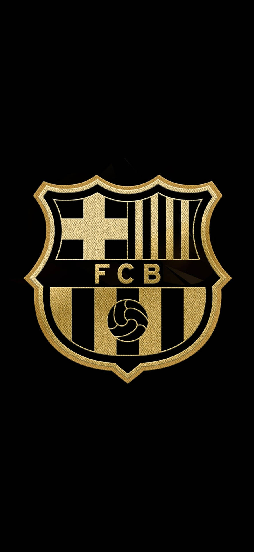 Gold And Black Barcelona Fc Wallpaper