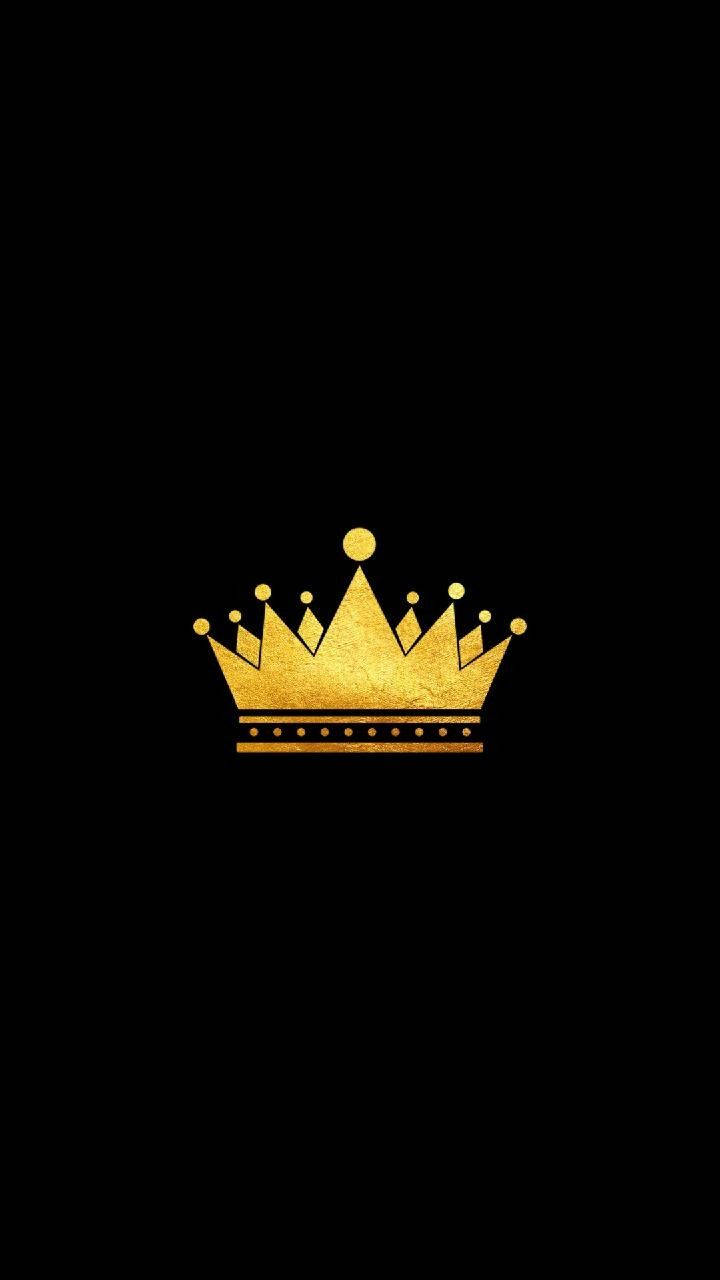 Gold And Black King Crown Wallpaper