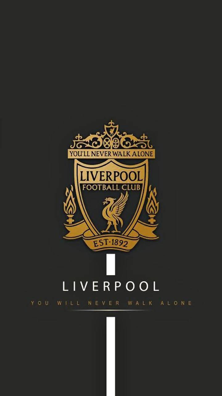 Gold And Black Liverpool Fc Logo