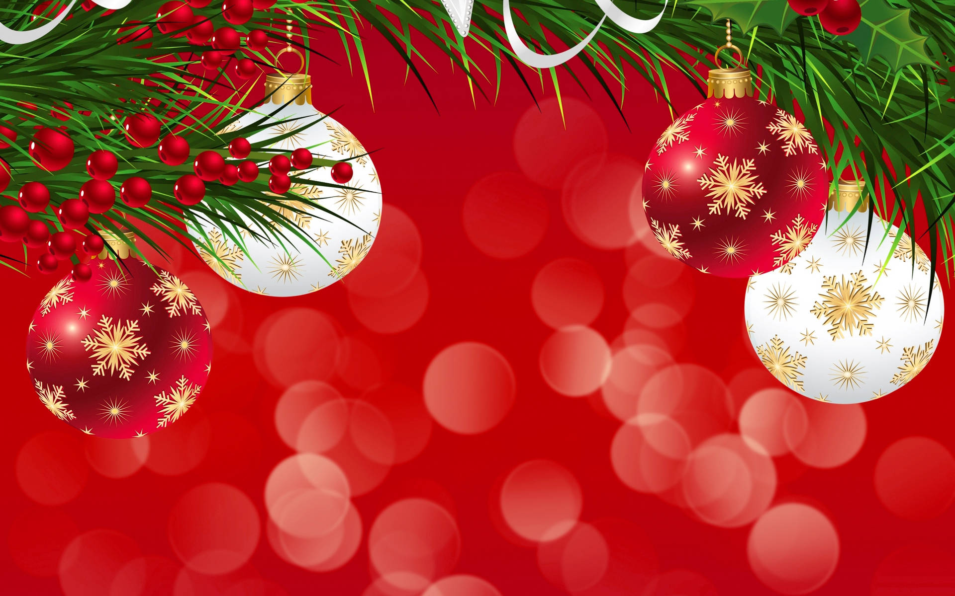 Gold And Red Christmas Background