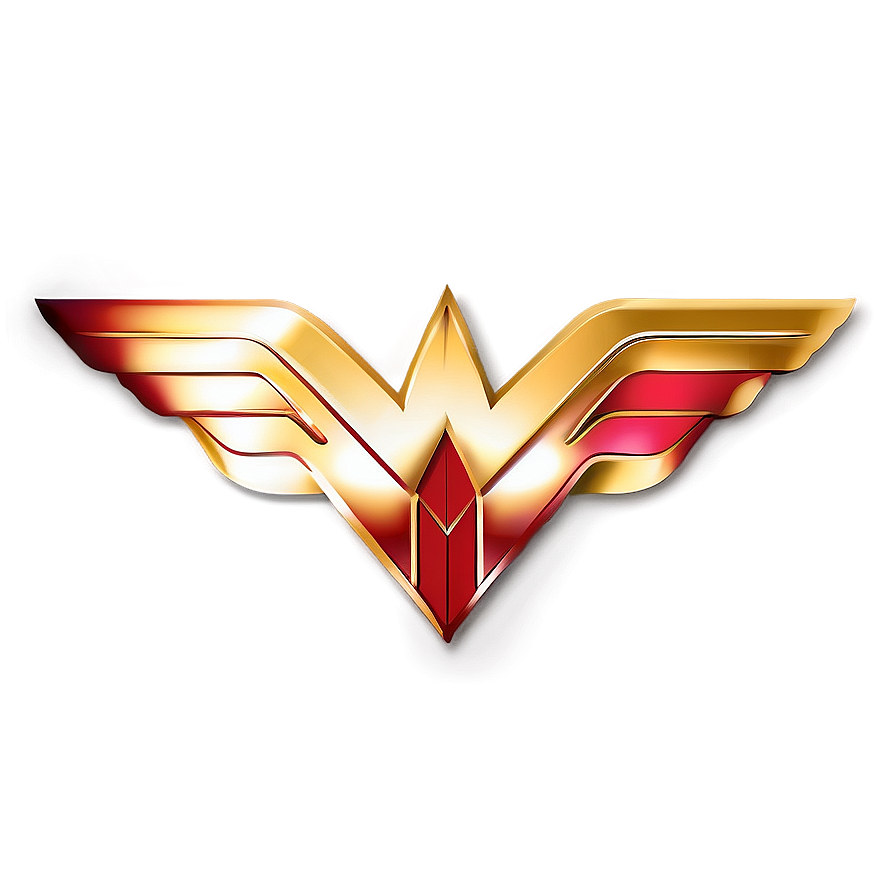 Download Gold And Red Wonder Woman Logo Png Mjy | Wallpapers.com