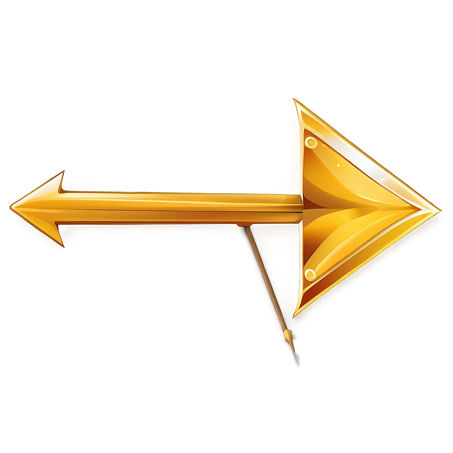 Gold Arrow For App Interface Png Igd PNG
