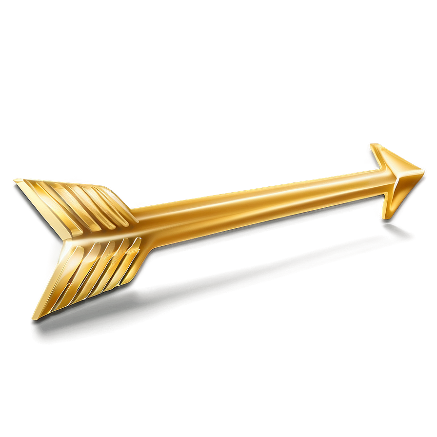 Gold Arrow For Graphic Projects Png Xhv PNG