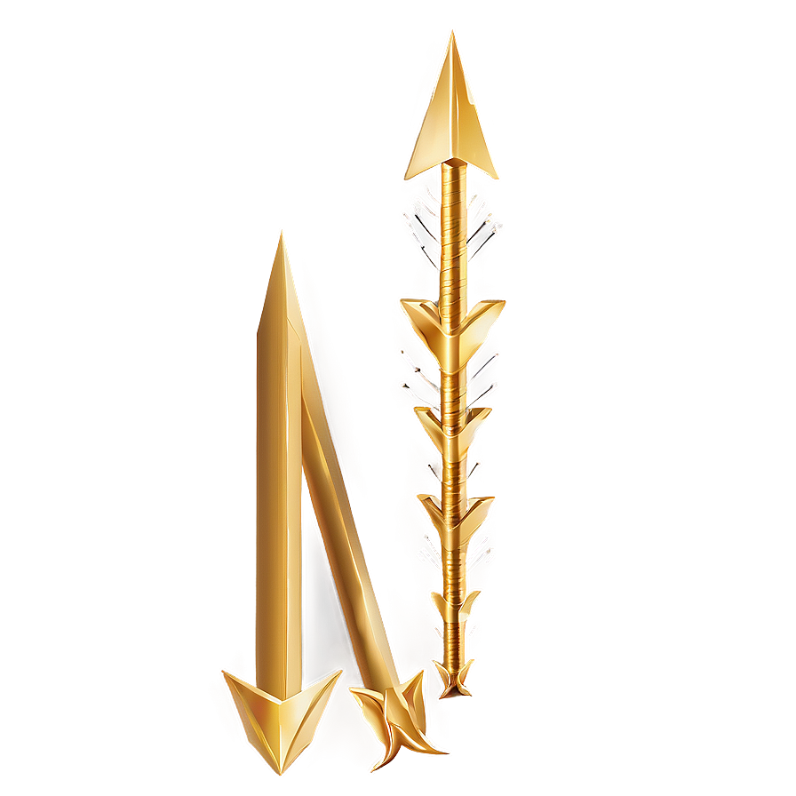 Gold Arrow Infographic Element Png Nlv92 PNG
