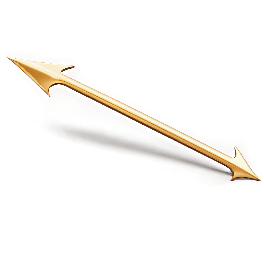 Gold Arrow On Transparent Background Png 61 PNG