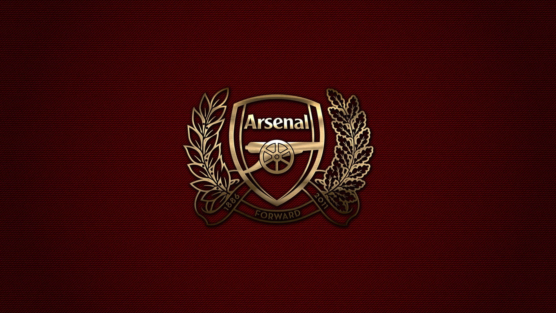 Gold Arsenal Logo