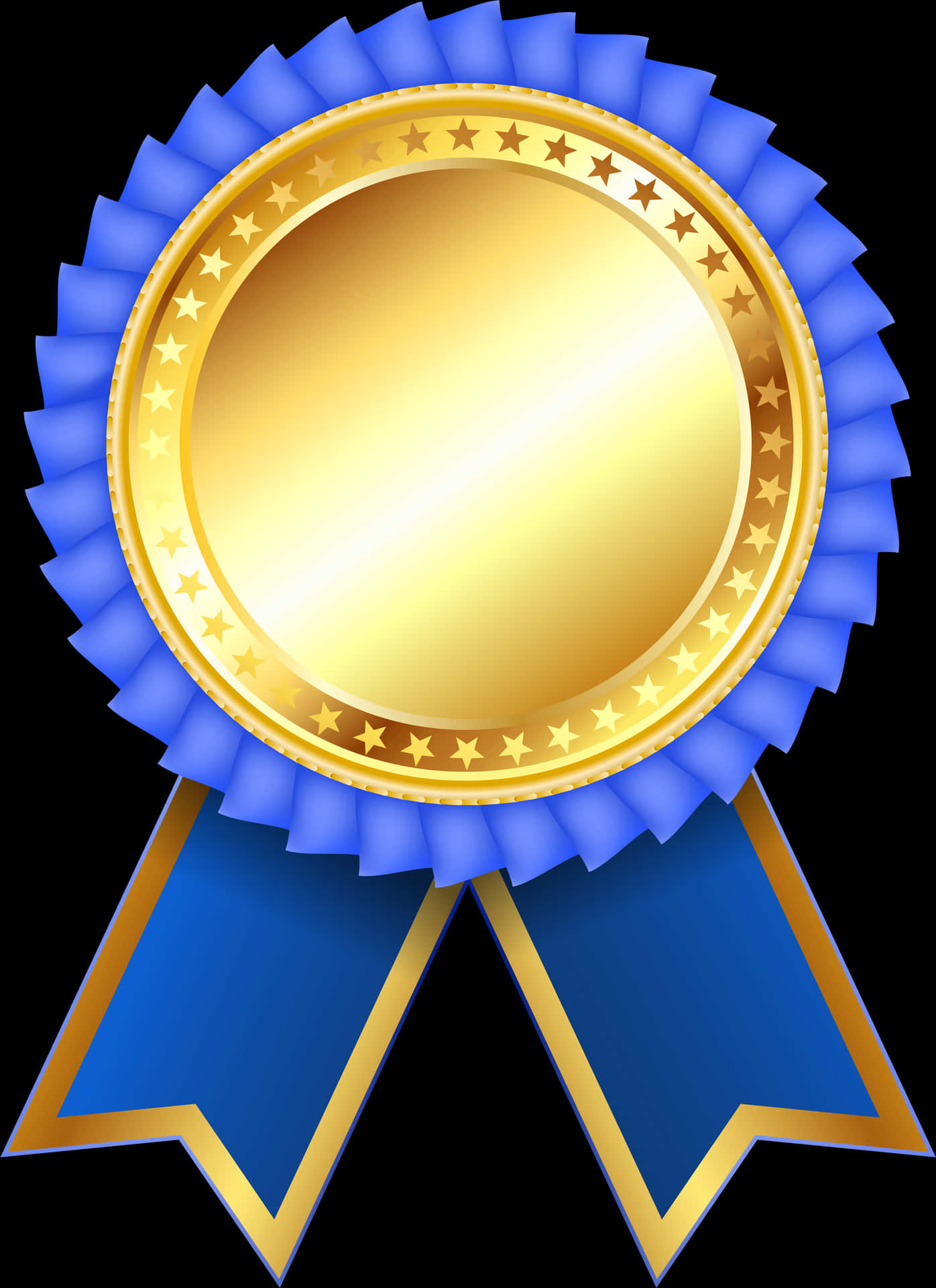 Gold Award Ribbon Graphic PNG