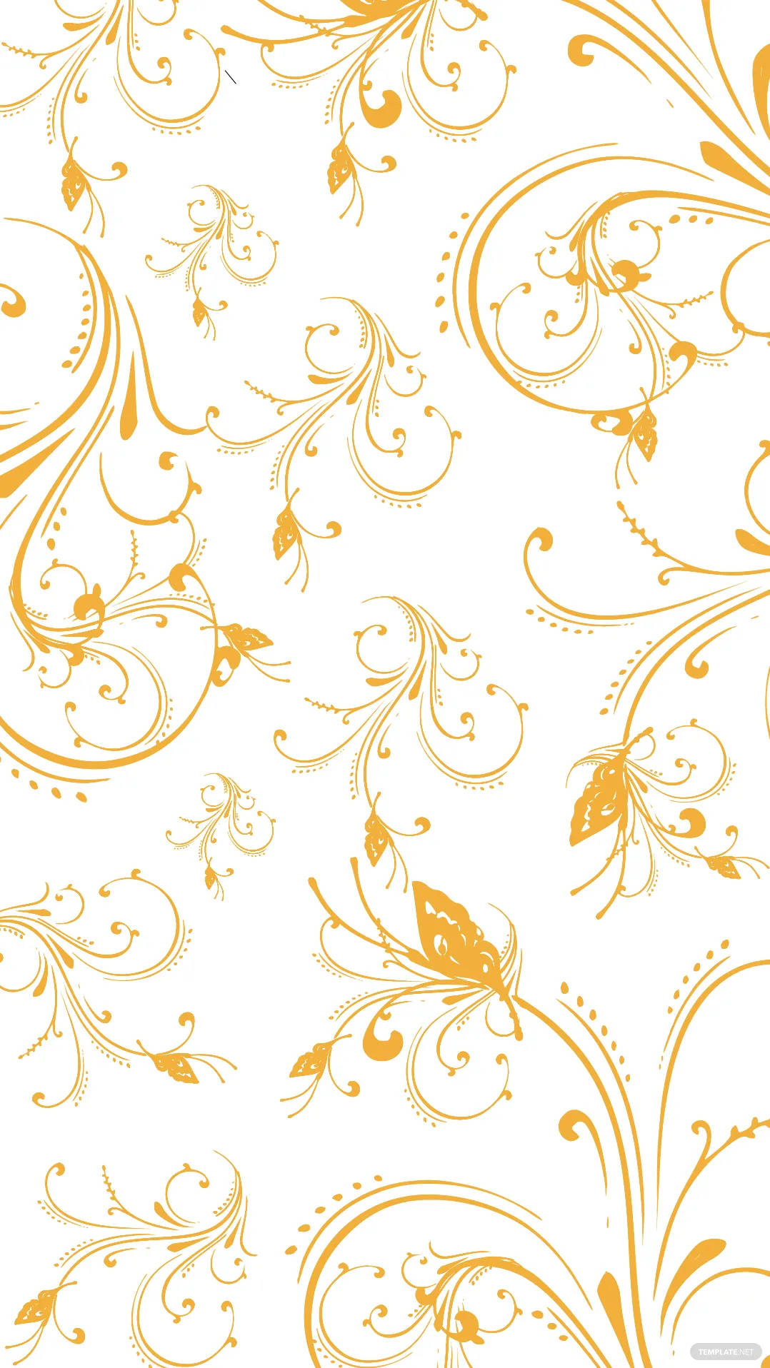 Gold Background Fancy Design Wallpaper
