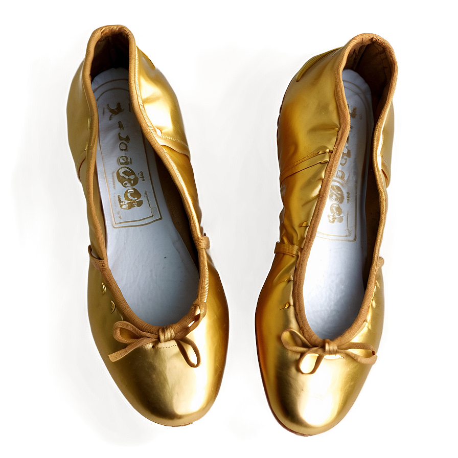 Gold Ballet Shoes Png 92 PNG