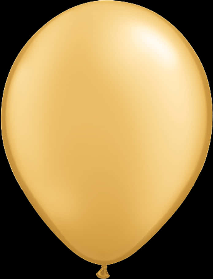 Gold Balloon Single Image PNG