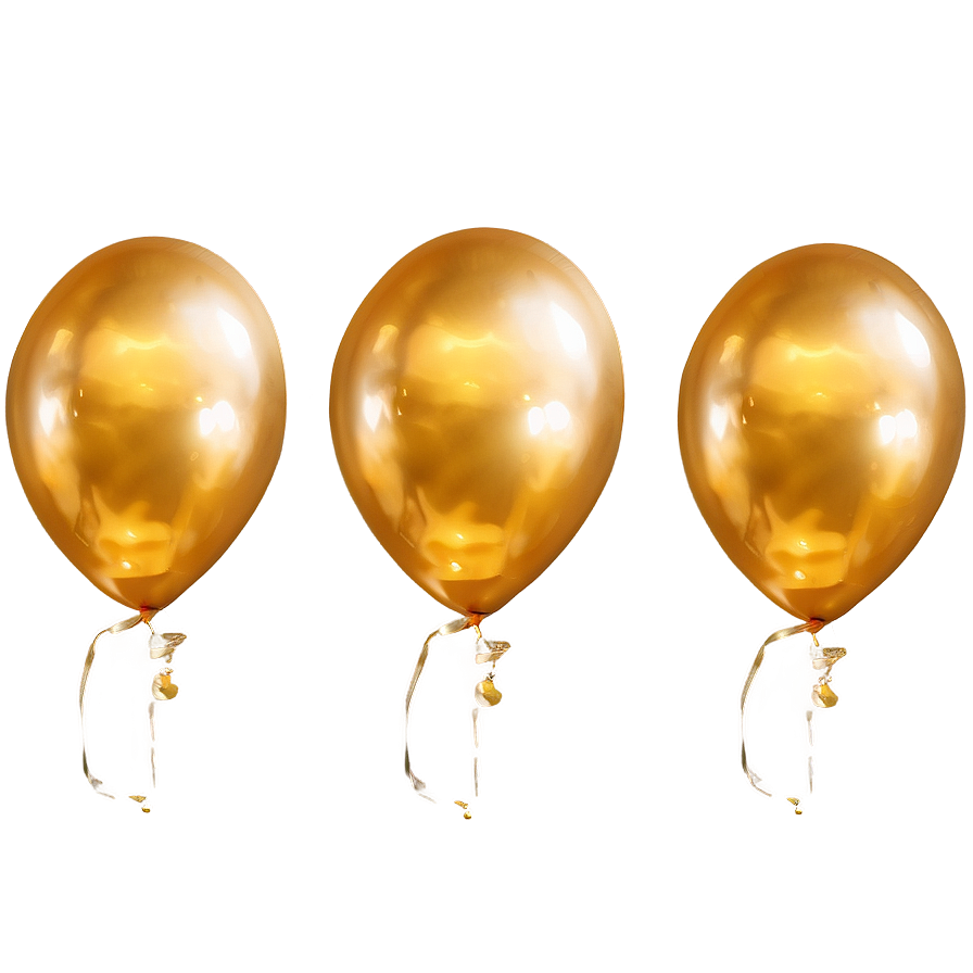 Download Gold Balloons Set Png 81 | Wallpapers.com