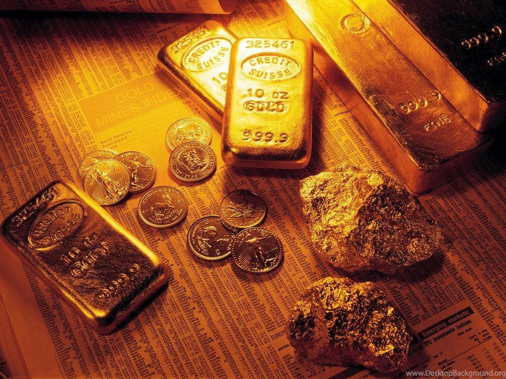 Gold Bar Finance And Coins Wallpaper