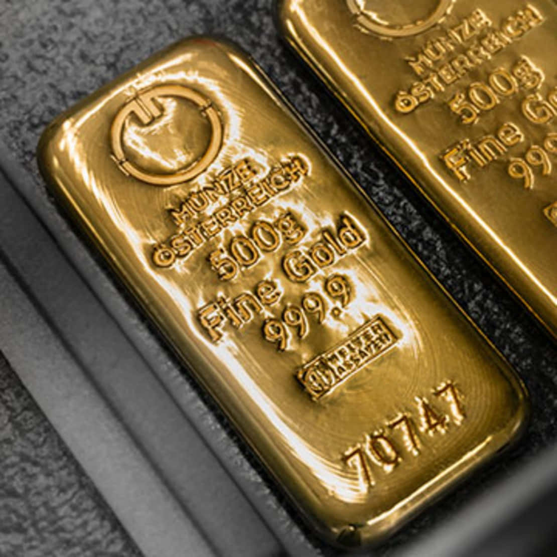 Gold Bars In A Case