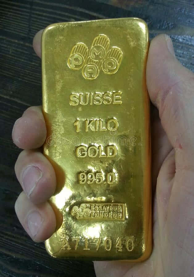 High Quality Gold Bars Stacked