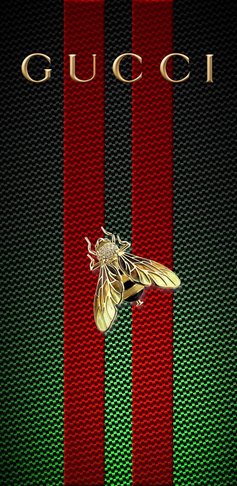 Download Gold Bee Gucci Iphone Wallpaper