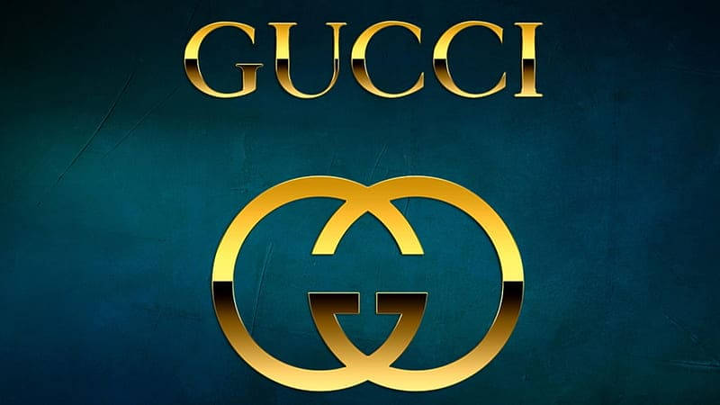 Guldblå Gucci 4k Wallpaper